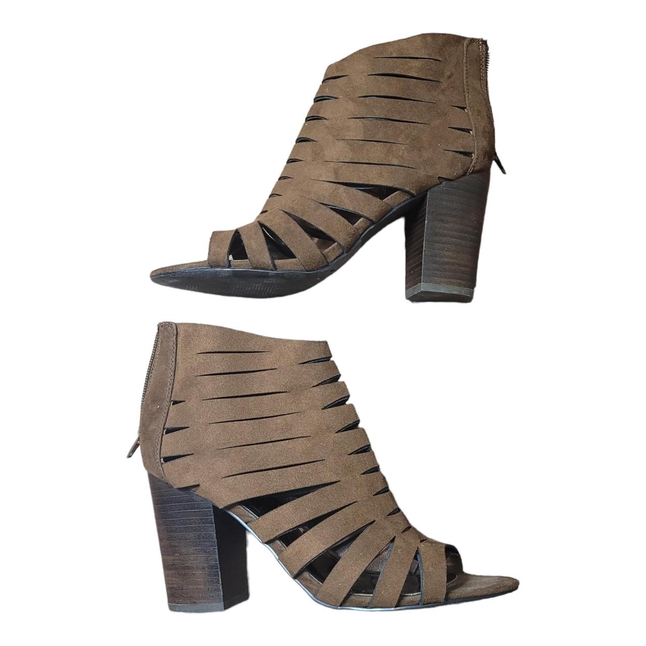 Carlos santana open toe booties cheap