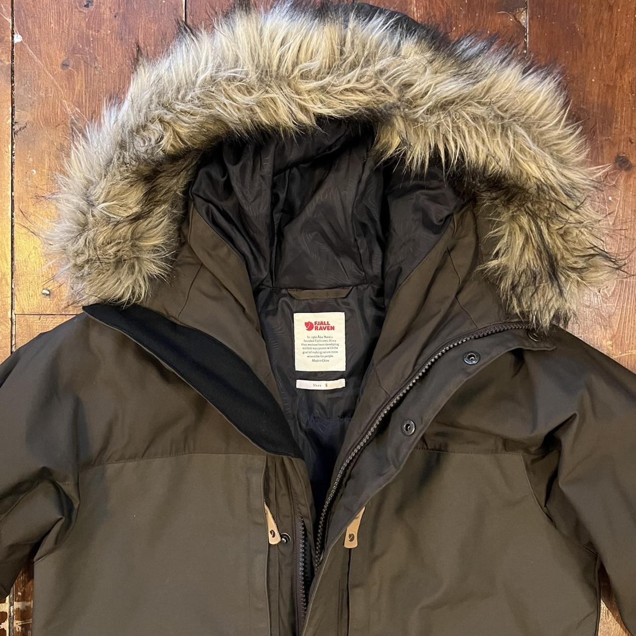 Fjällräven barents parka dark on sale olive