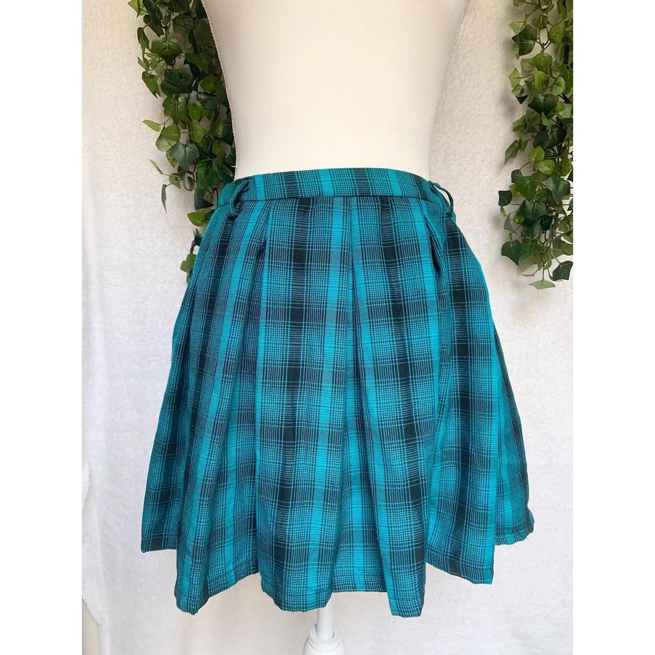 Fashion Green And Purple Plaid Skirt Blue Plaid Skirt Hot Topic
