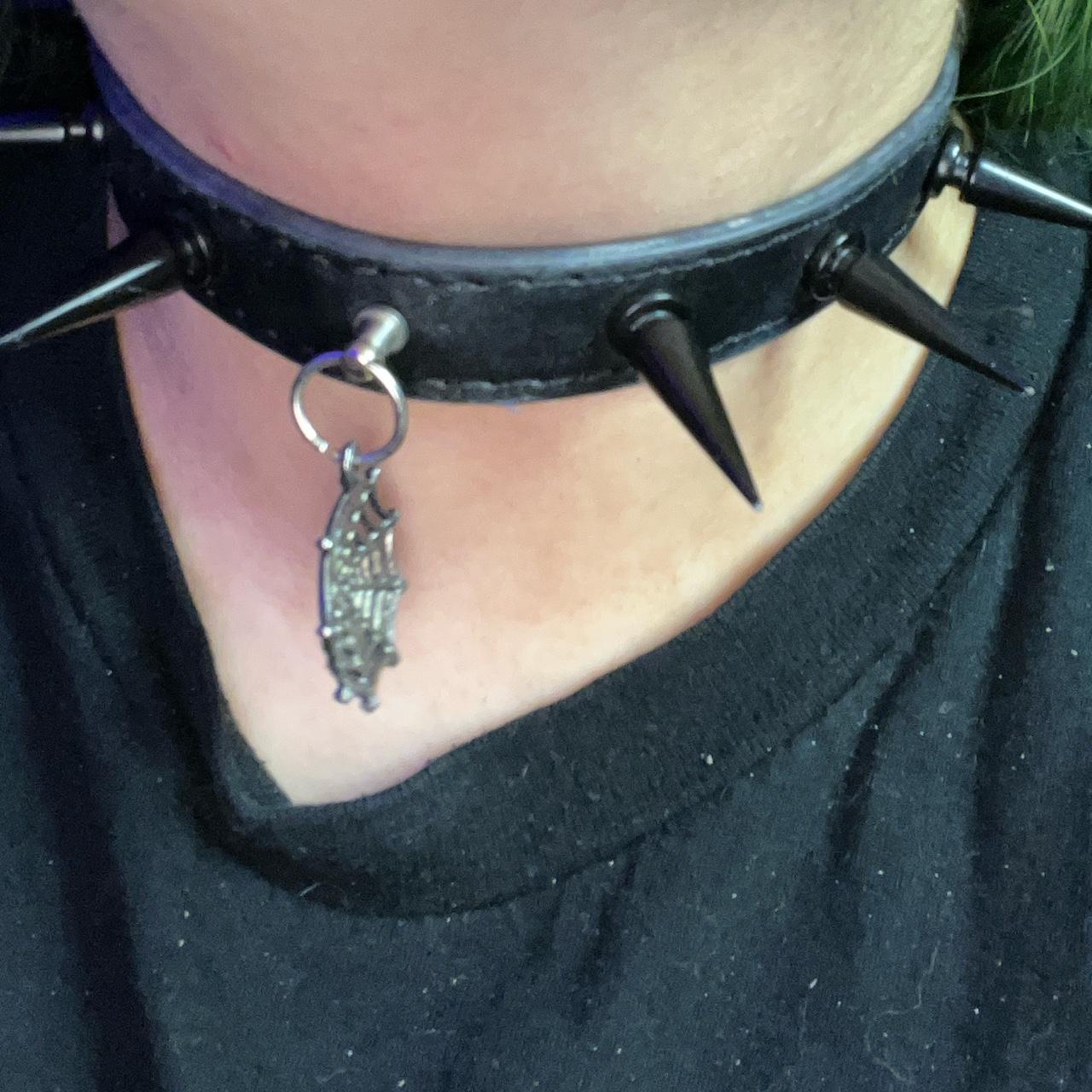 Goth hotsell spiked collar