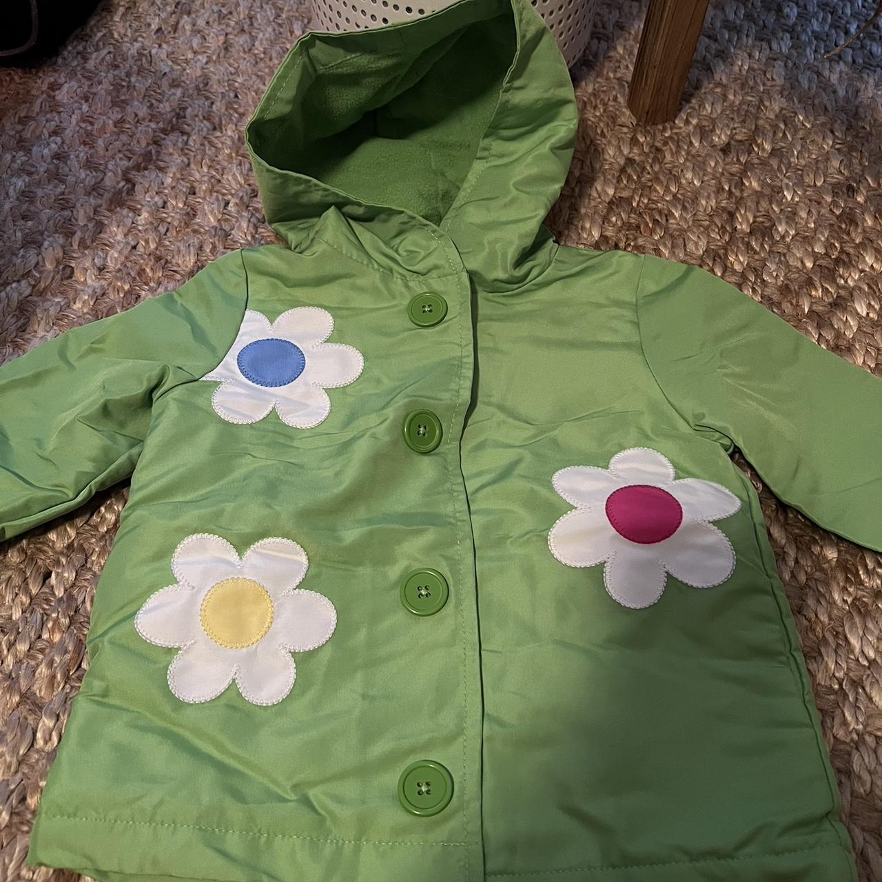 Gymboree Green and White Coat