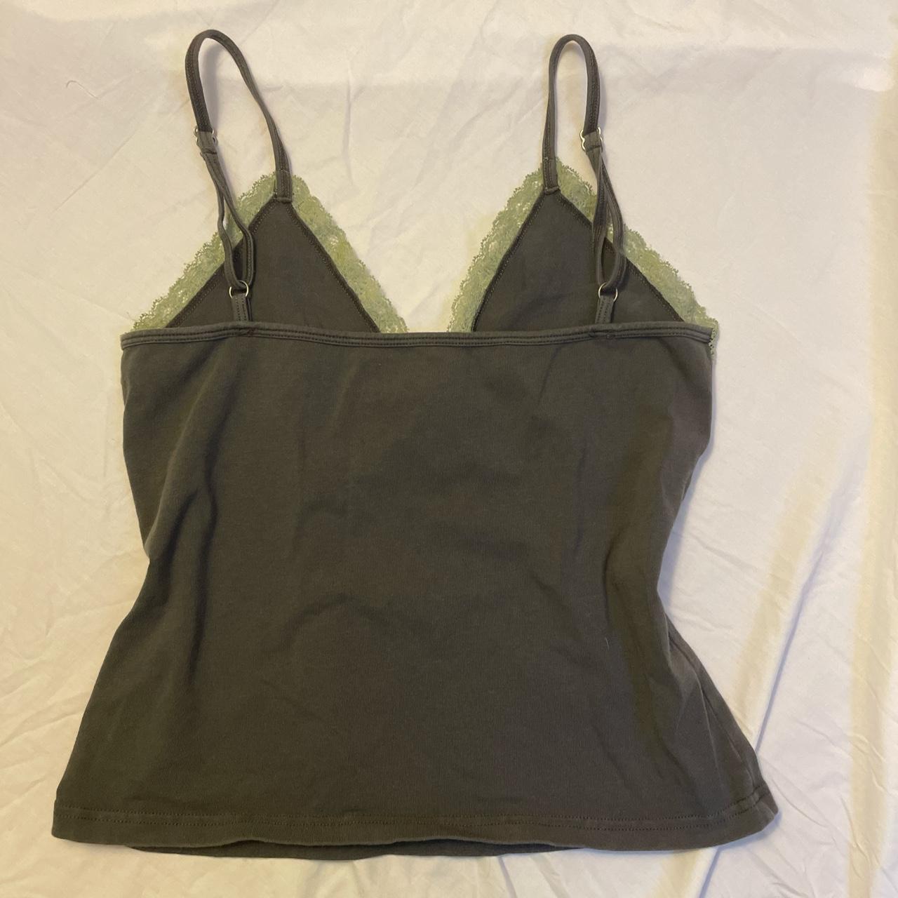 Brandy Melville lace camisole Worn once, one size... - Depop