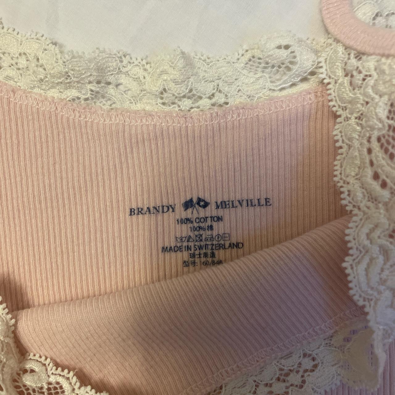 Brandy Melville lace camisole long length Brandy... - Depop
