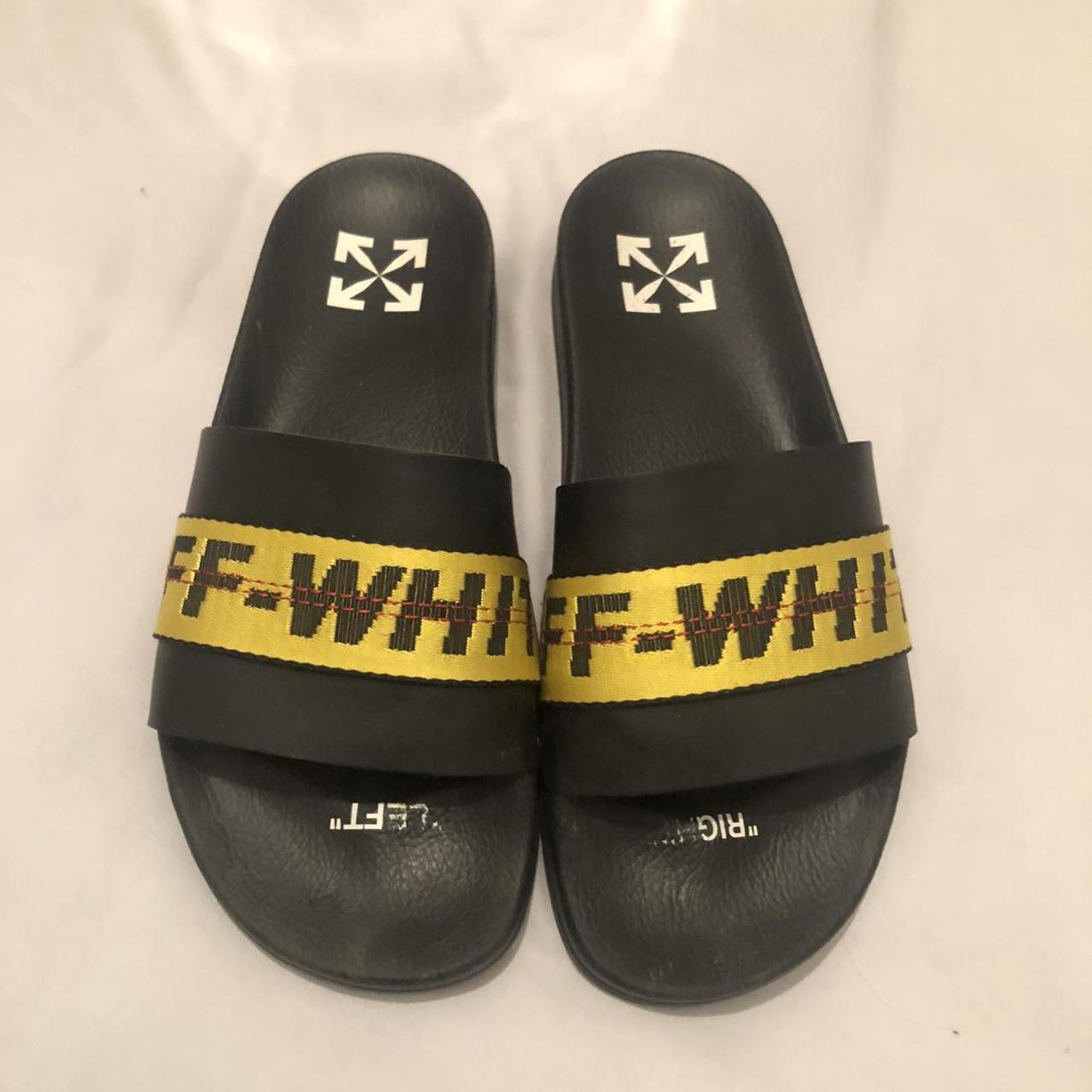 Off-White Slides Size 7 Worn a couple times... - Depop