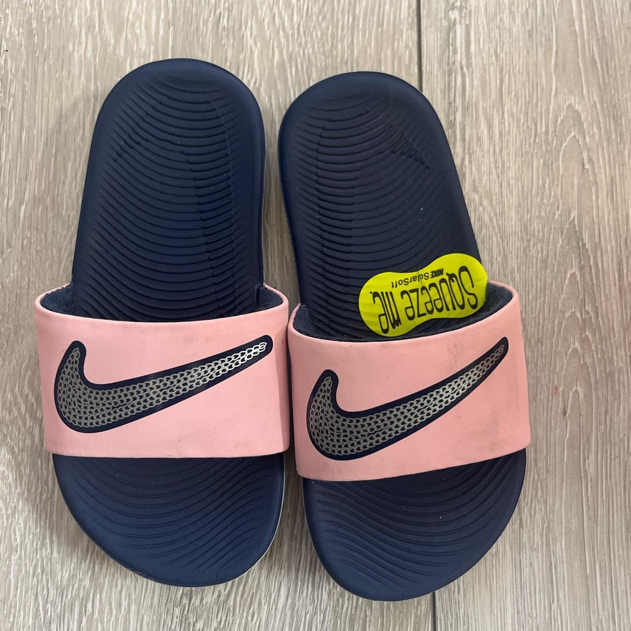 Nike Pink Slides | Depop