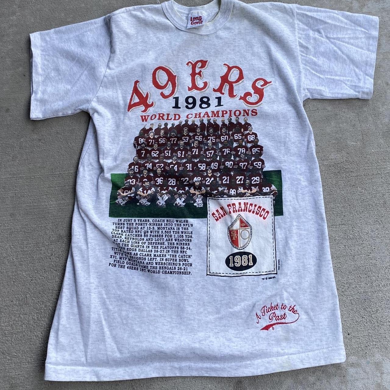 1981 NFC Champion San Francisco 49ers 1980s T-Shirt