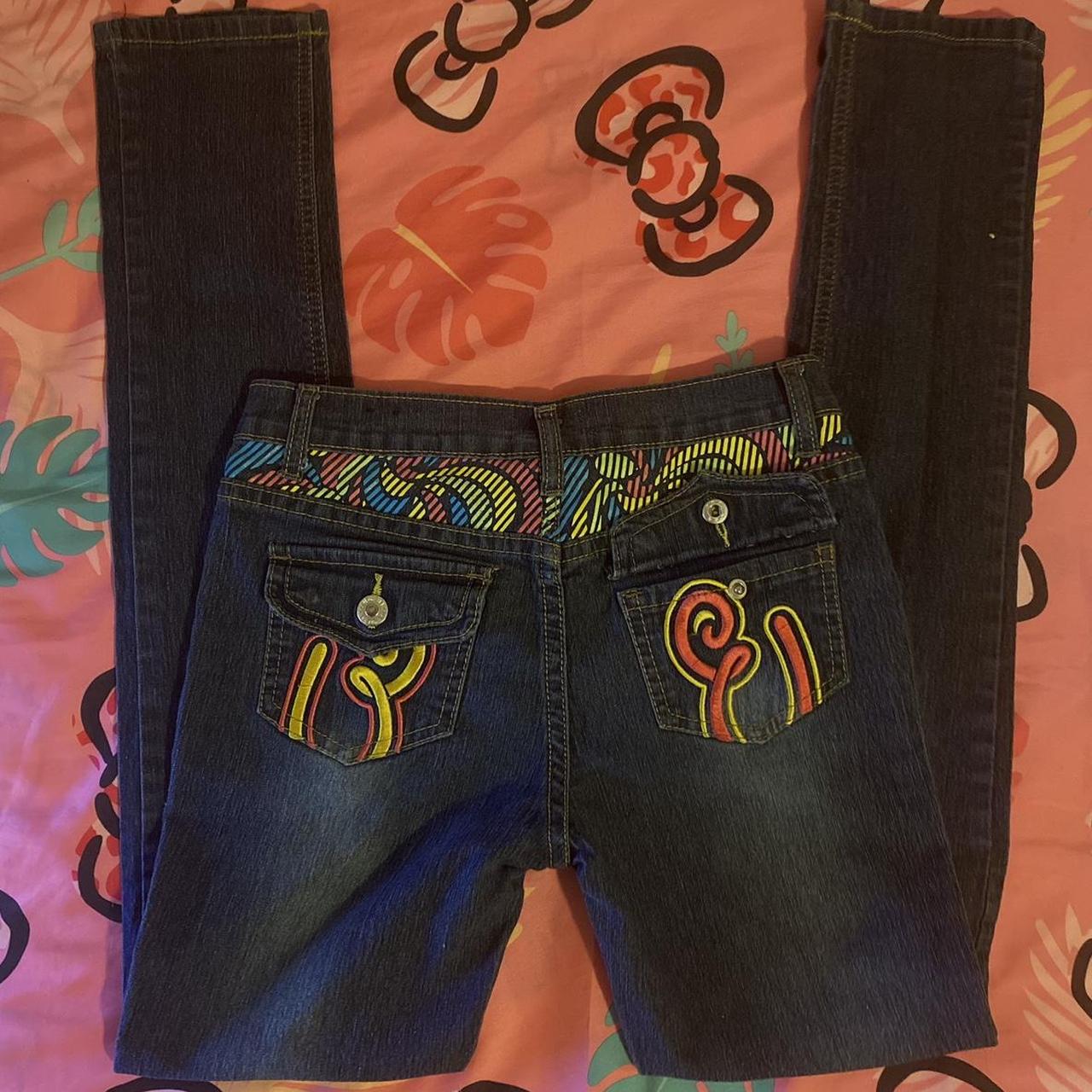 Super colorful Enyce denim jeans between 25... Depop