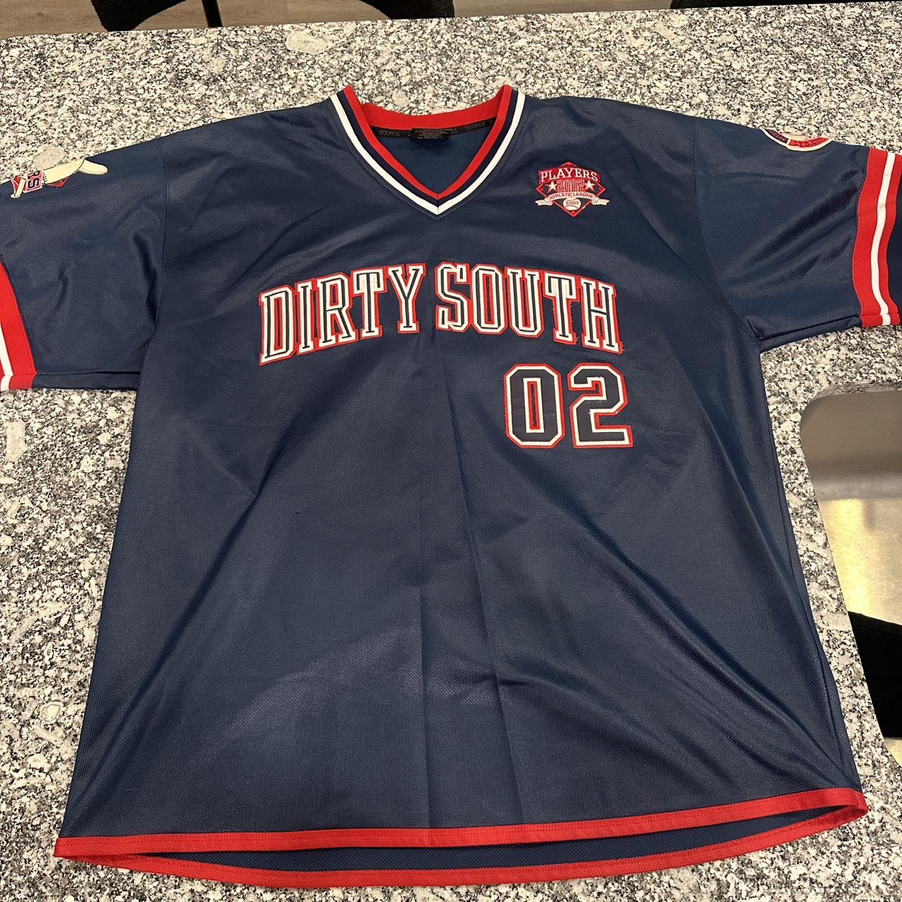 FUBU Jersey Mens XXL Red Black Dirty Dirty South | Depop