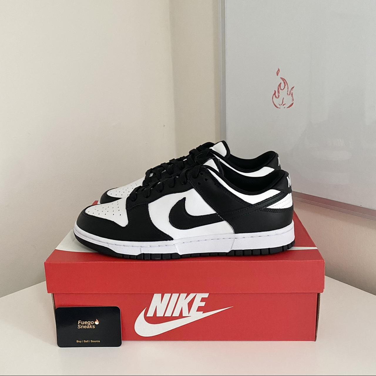 Nike Black and White Trainers | Depop