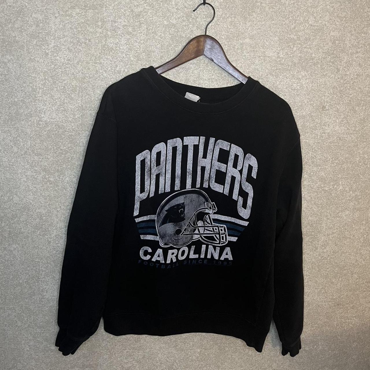 Vintage 90's Carolina Panthers Crewneck Sweatshirt - Depop