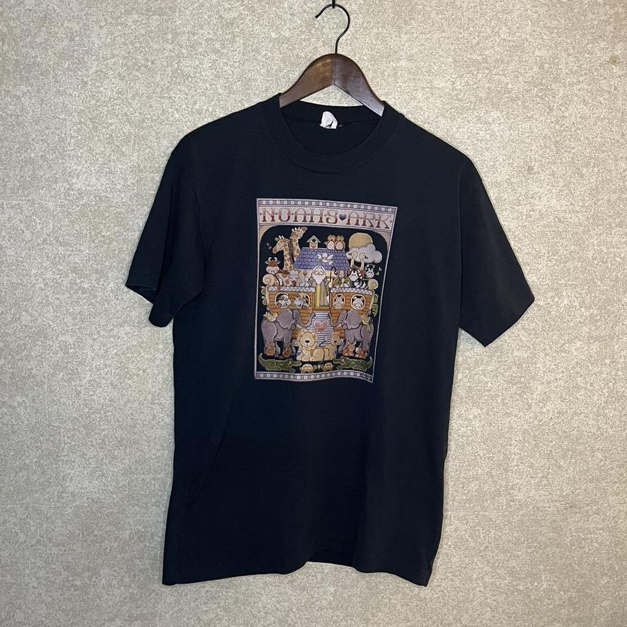 Vintage 1990s Noah’s Ark Animal Jesus Tee Shirt -... - Depop