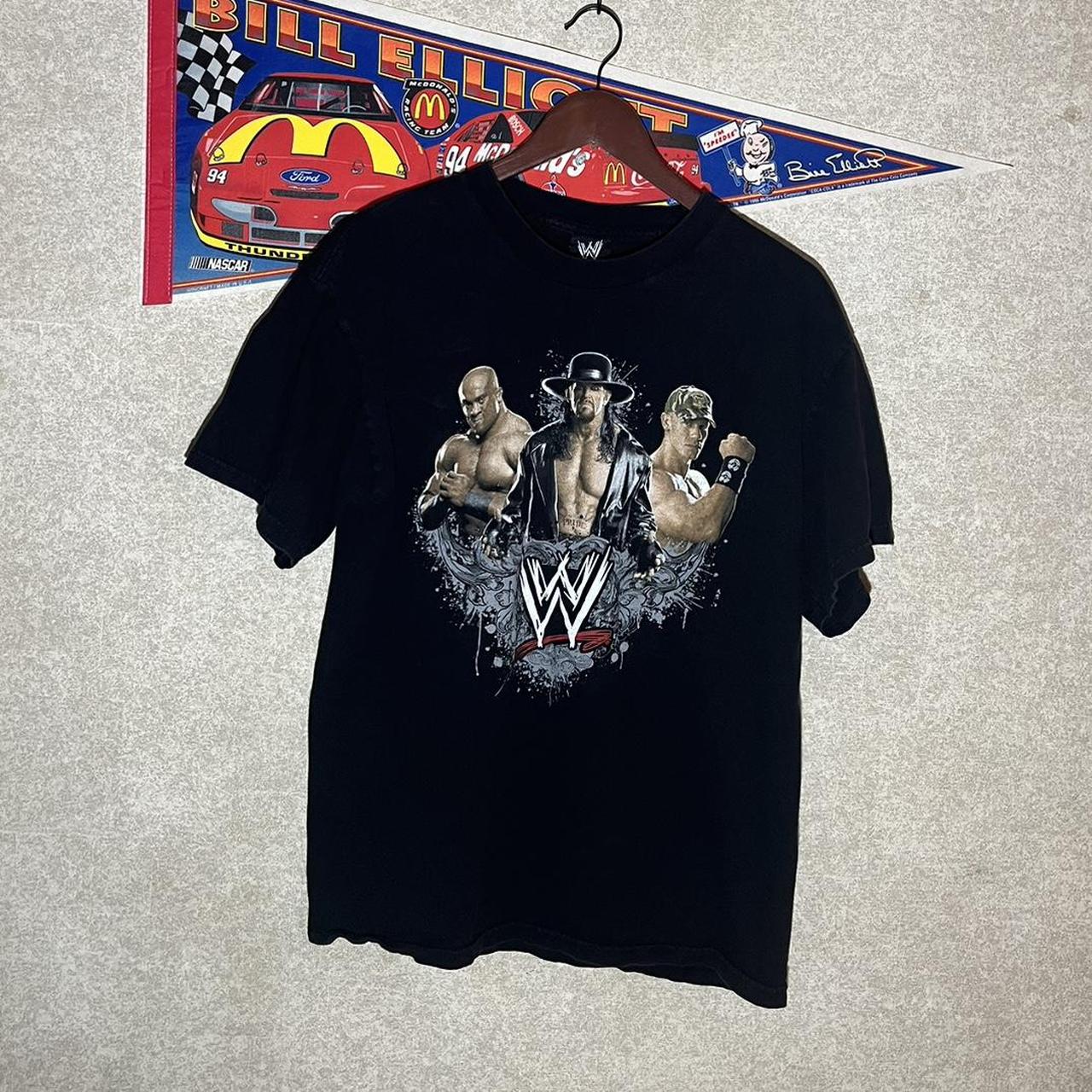 Vintage y2k WWE Wrestling John Cena Undertaker Tee... - Depop