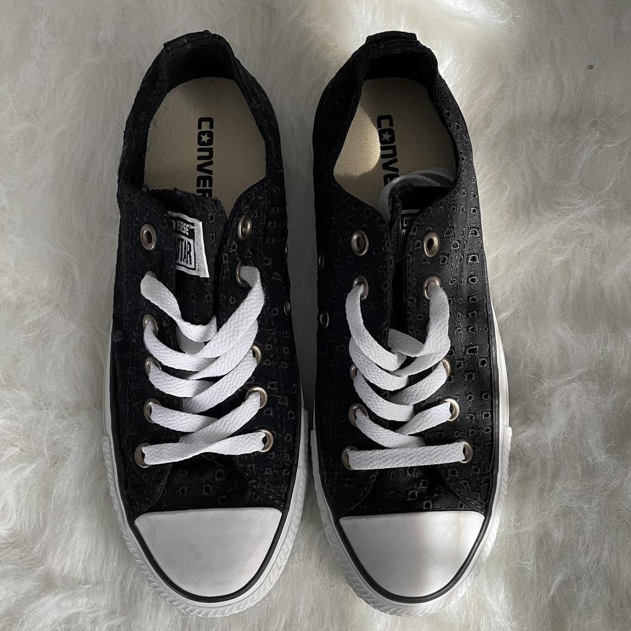 Black sequin deals all star converse