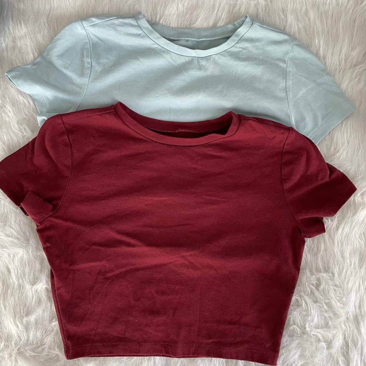 Wild Fable set of crop top tees. Both are size - Depop