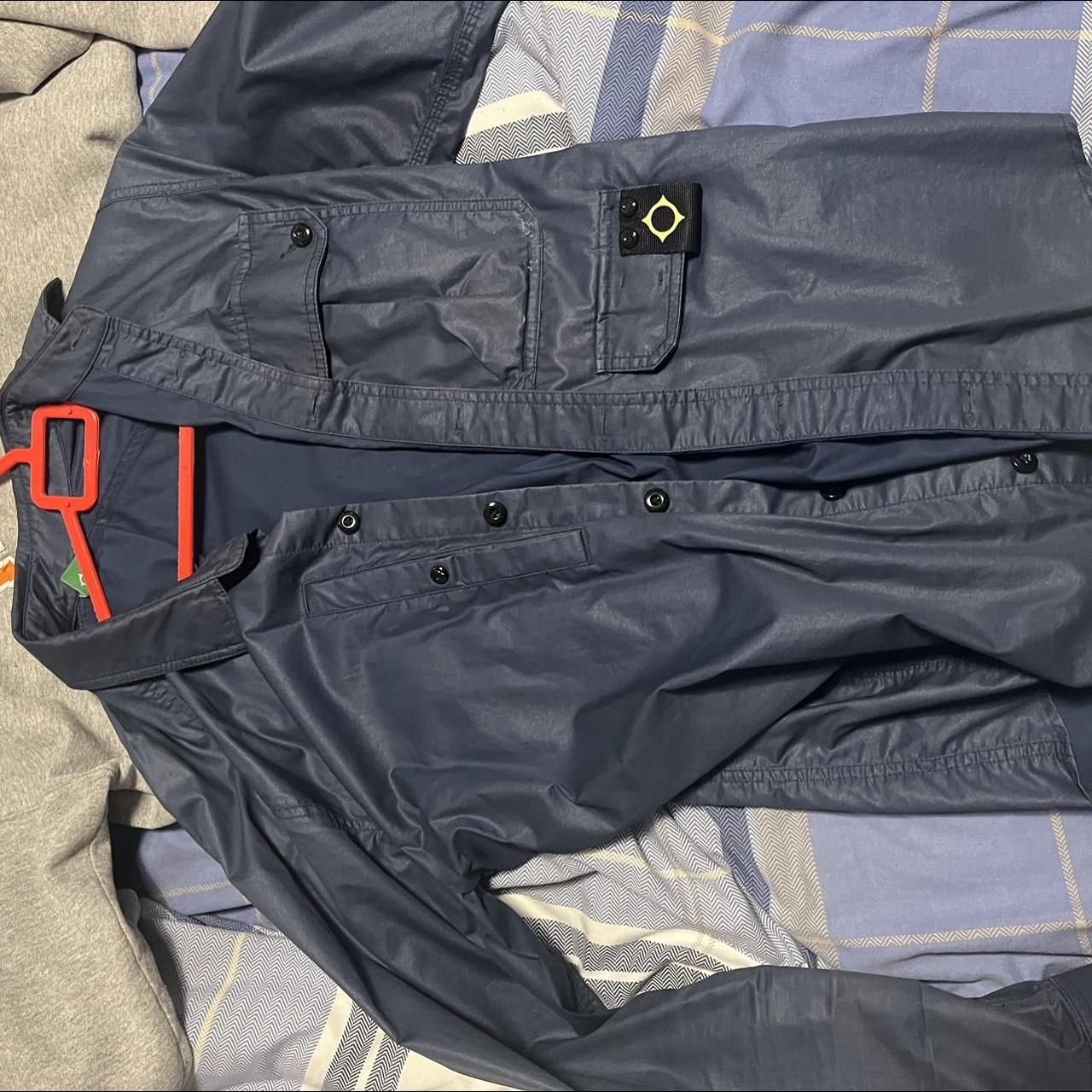 Ma.Strum Overshirt (Blue) Size Large, lovely piece... Depop