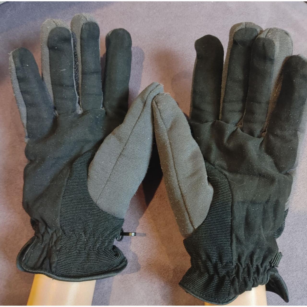Weatherproof Men's Black Gloves Depop