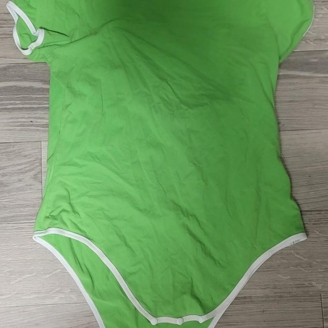 Men's Neon Green Leotard Bodysuit 