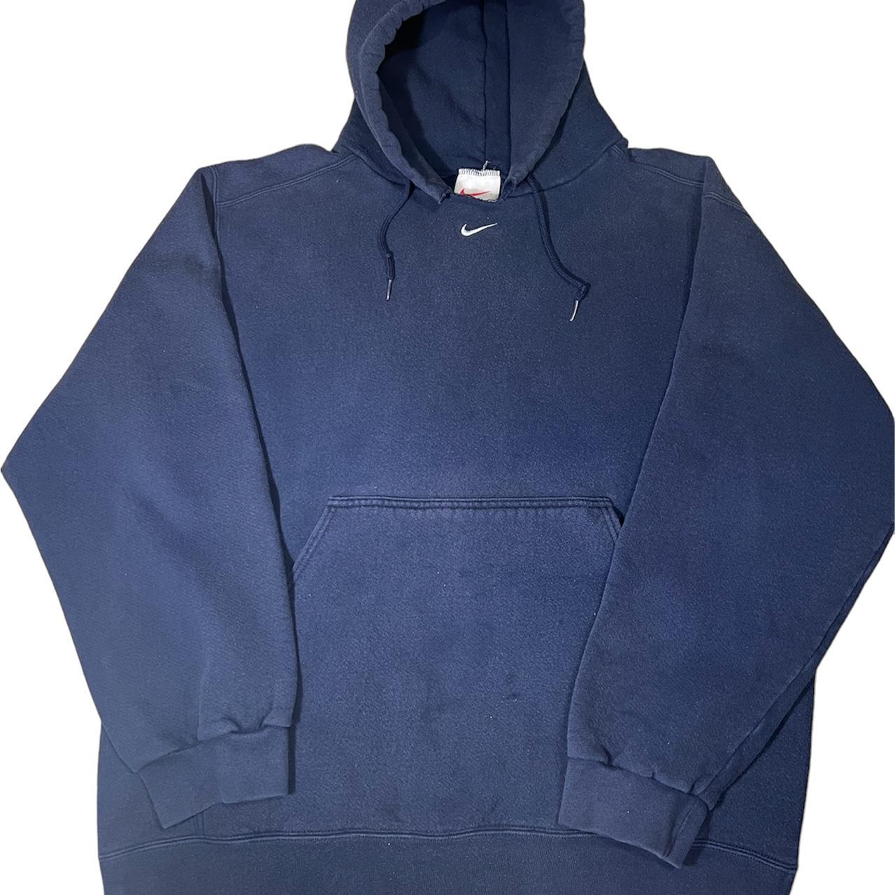 Nike hoodie with check in online middle