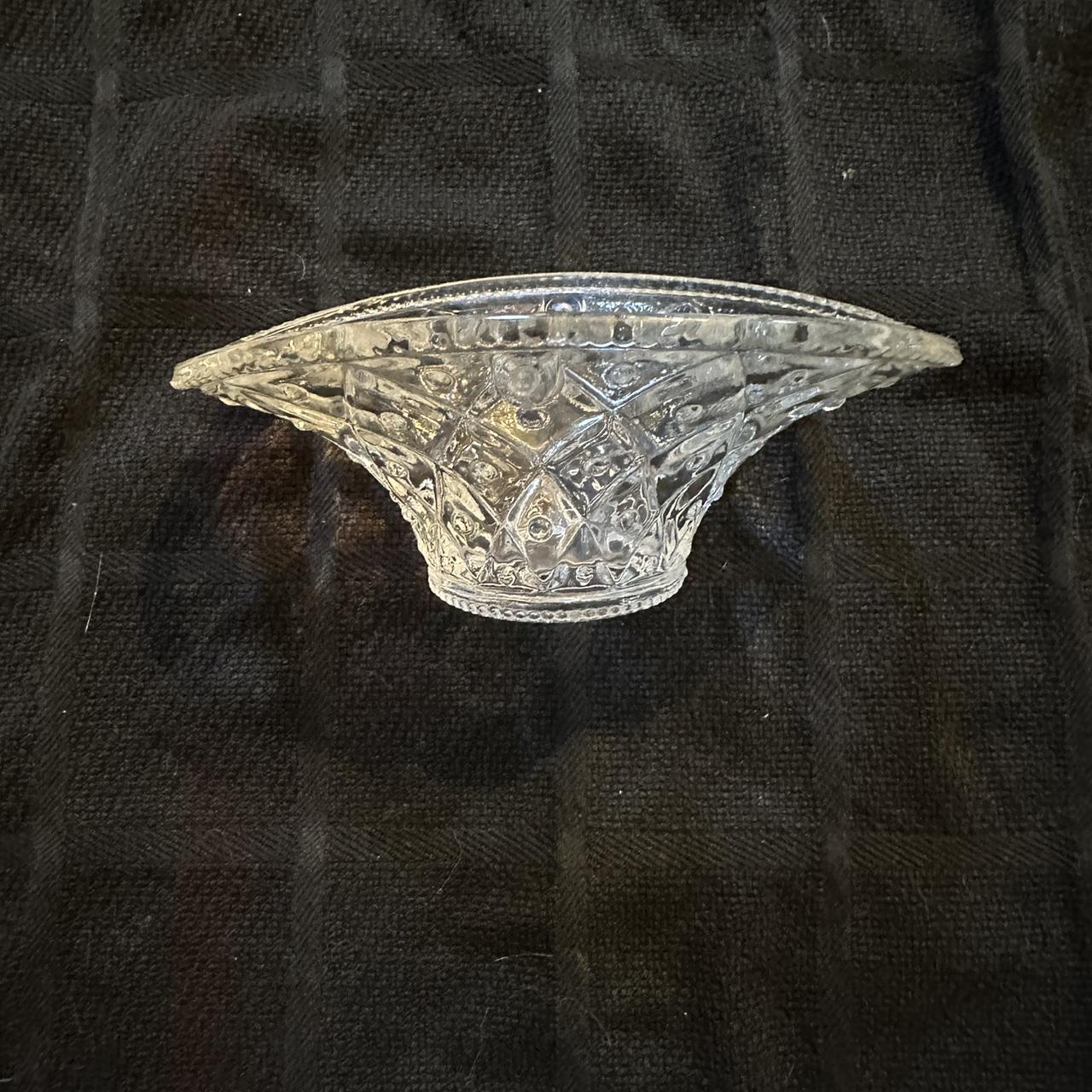 Vintage Avon glass basket. Trinket dish or for... Depop