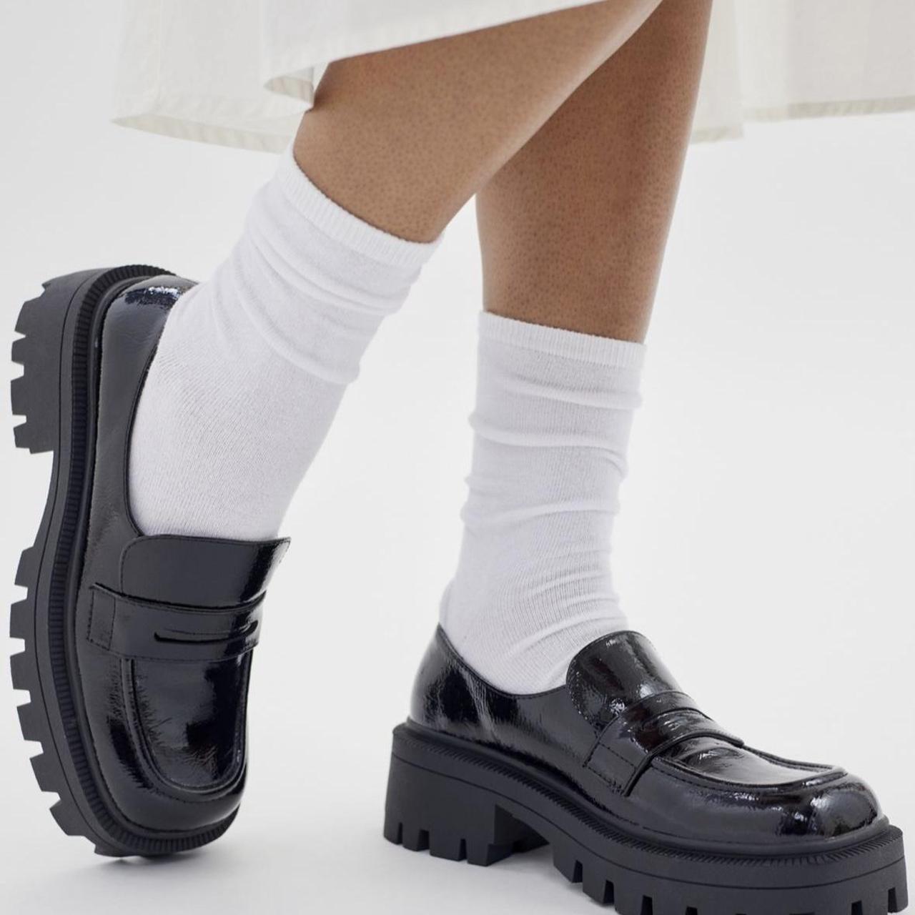 Urban Outfitters Women's Black Loafers Depop