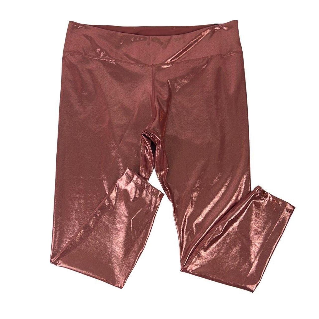 Nike rose gold 2025 metallic leggings