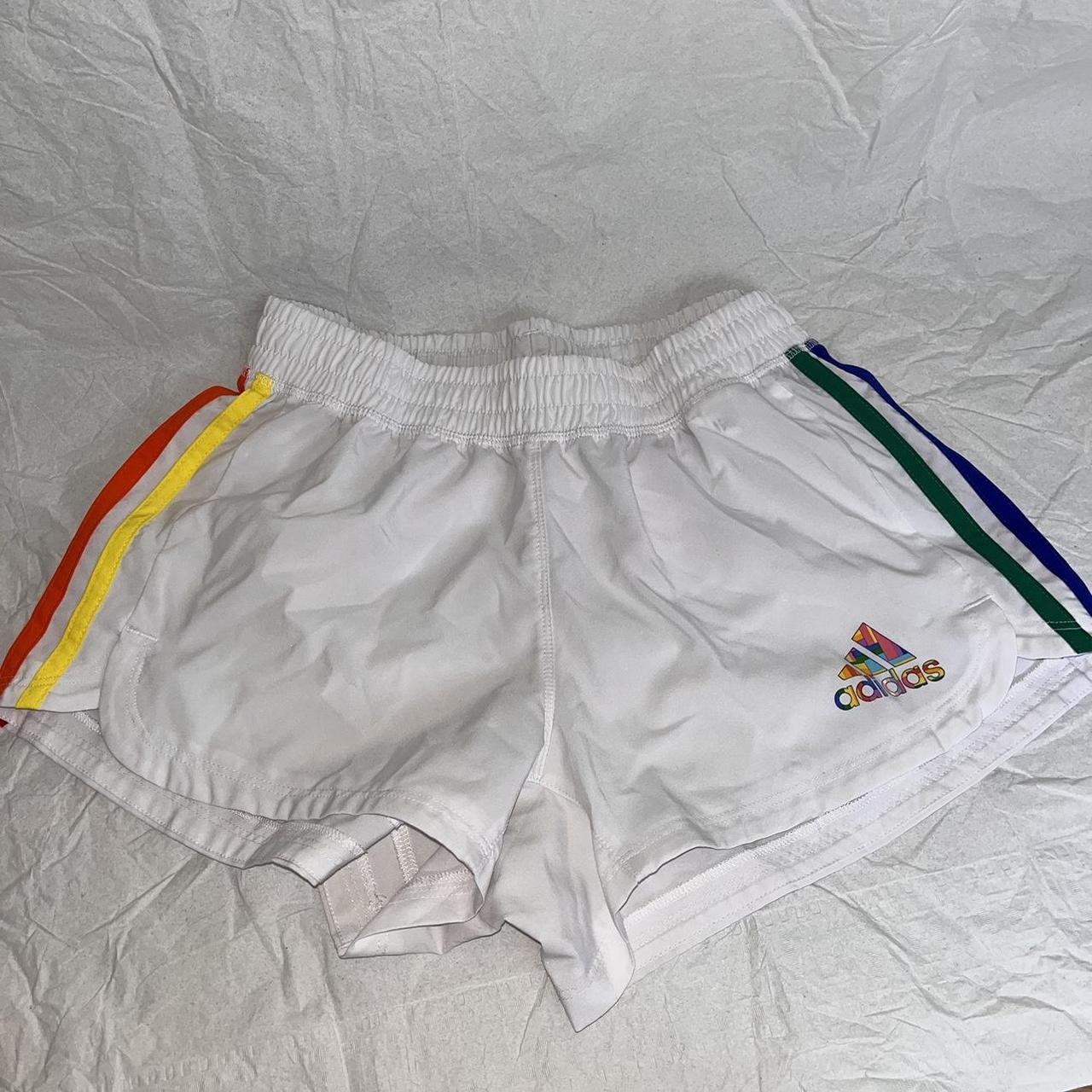 Adidas Women's White Shorts Depop