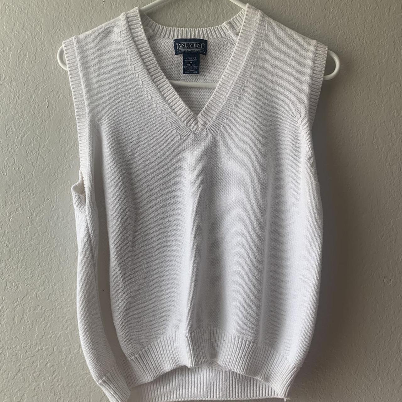 Lands end sweater vest great for layering size... Depop