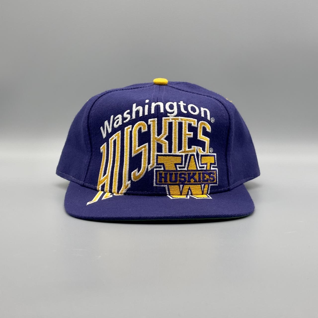 Vintage 80s Washington Huskies Snapback Hat 