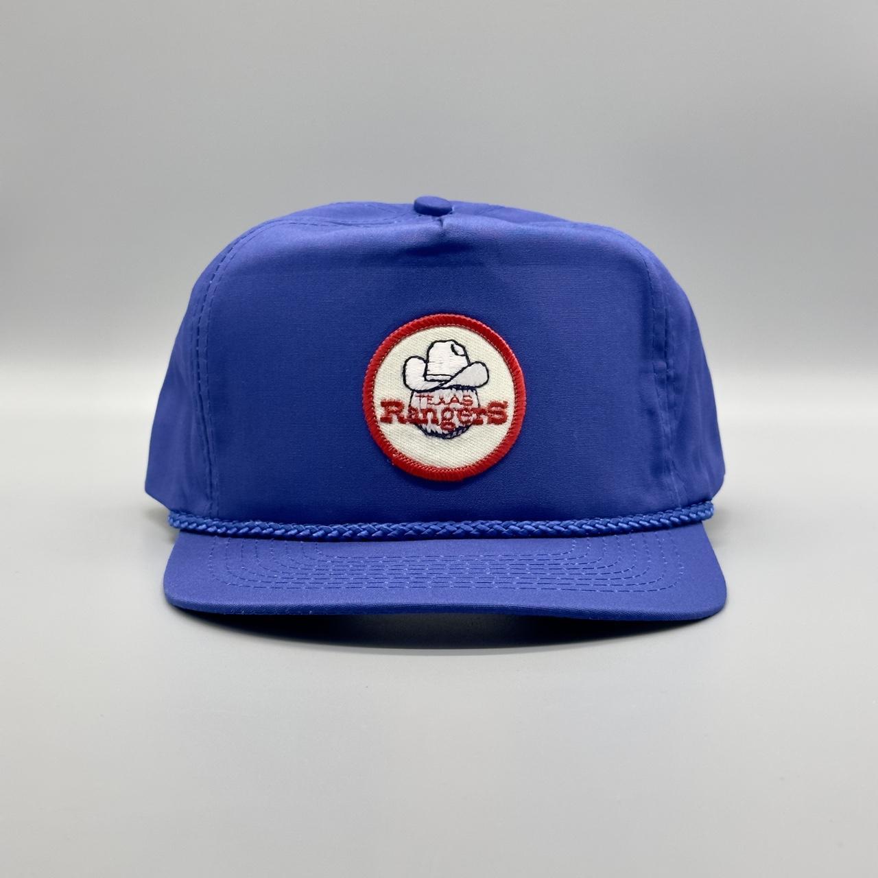 Vintage Texas Rangers Hat 80s 90s Blue Trucker... Depop