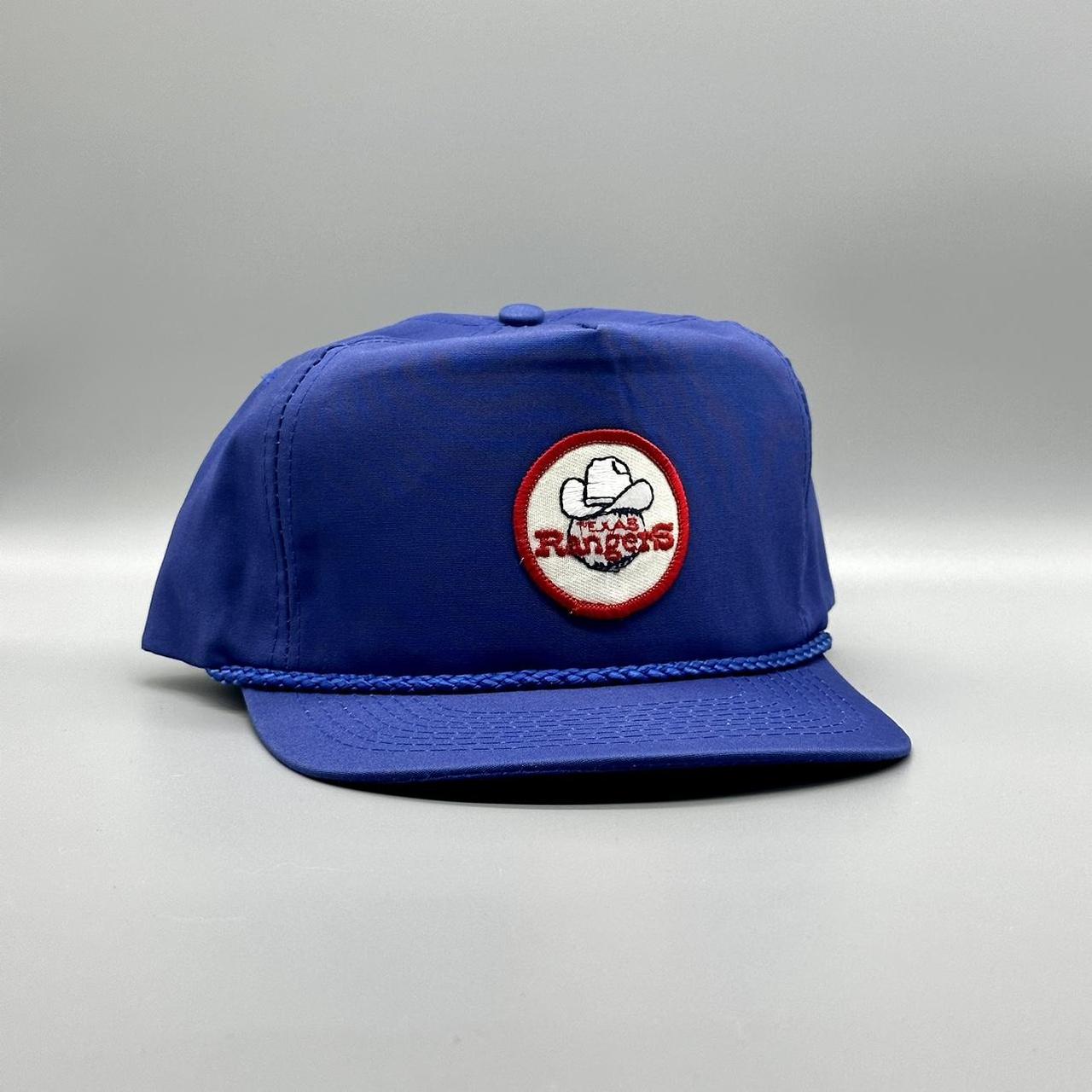 Vintage Texas Rangers Hat - 80s 90s - Blue Trucker