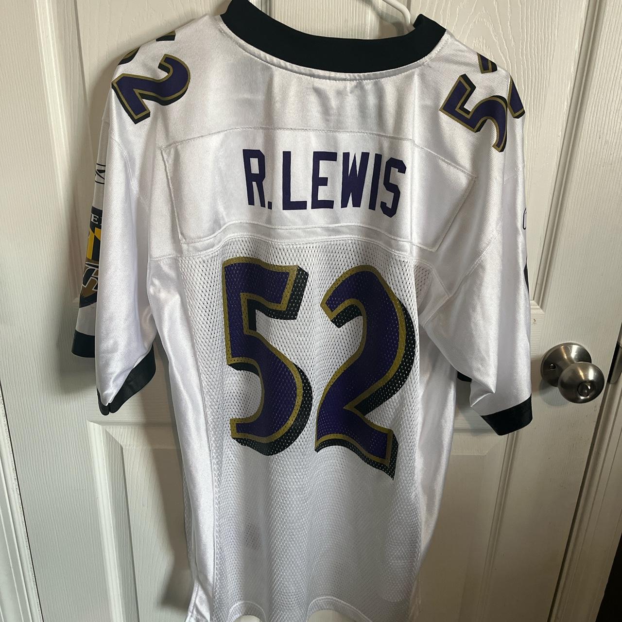 Ray Lewis Baltimore Ravens White Football Jersey - Depop