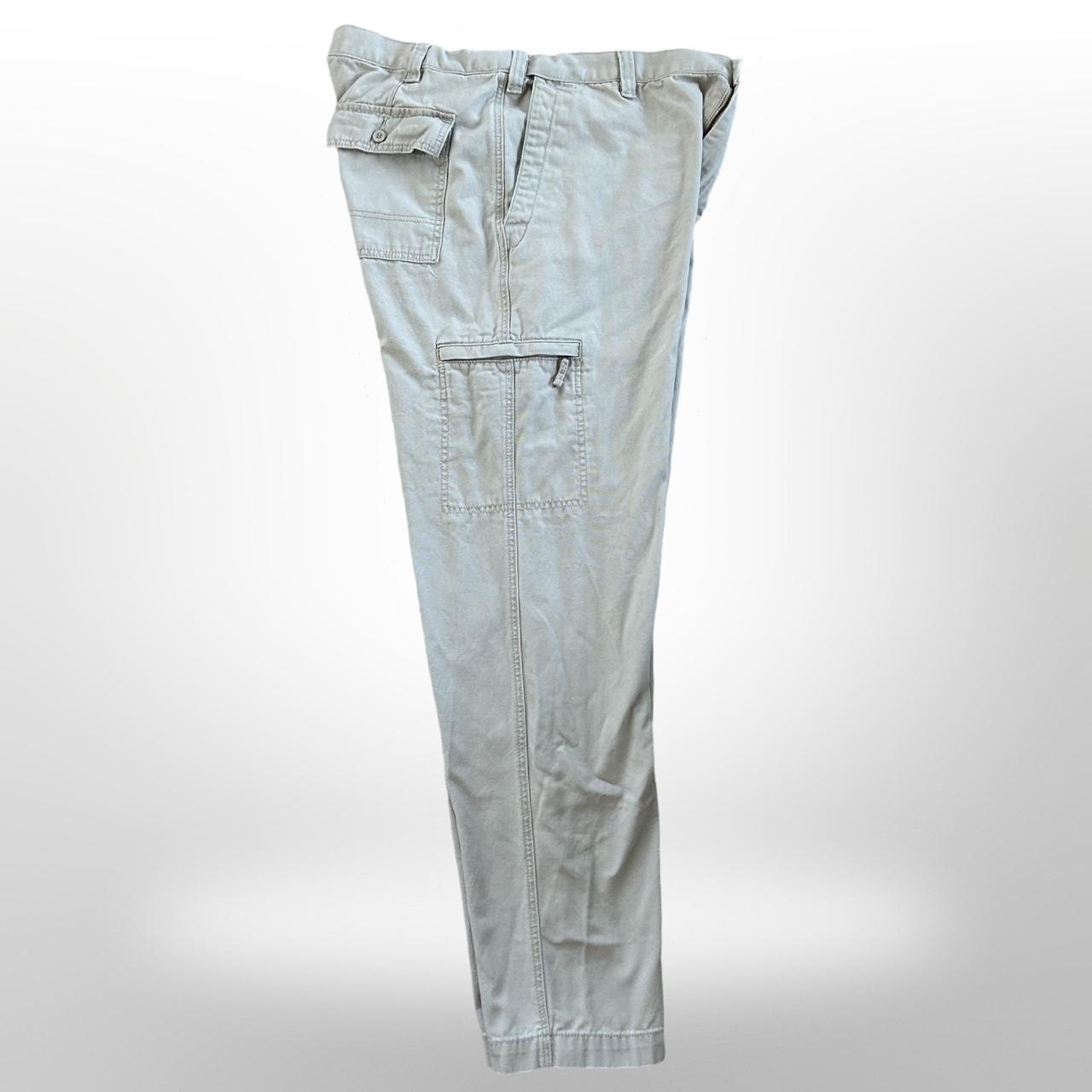 Vintage Y2K Baggy Cream Utility Pants Brand... Depop