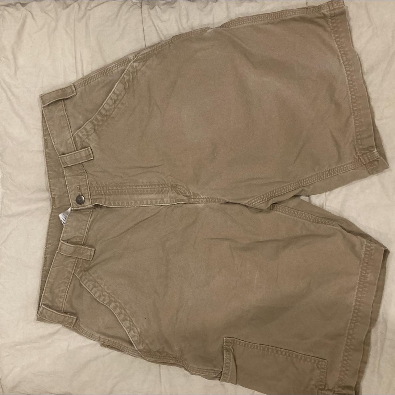 Size 34 Original Fit Light Brown Carhartt Cargo Shorts - Depop