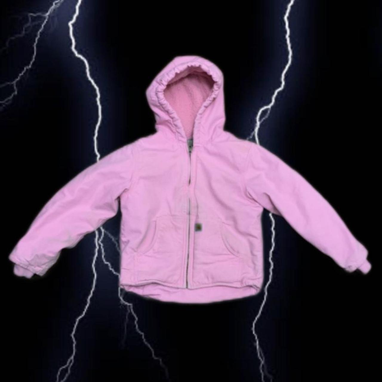 Kids Pink Carhartt Sherpa Jacket! Size Youth XS... - Depop