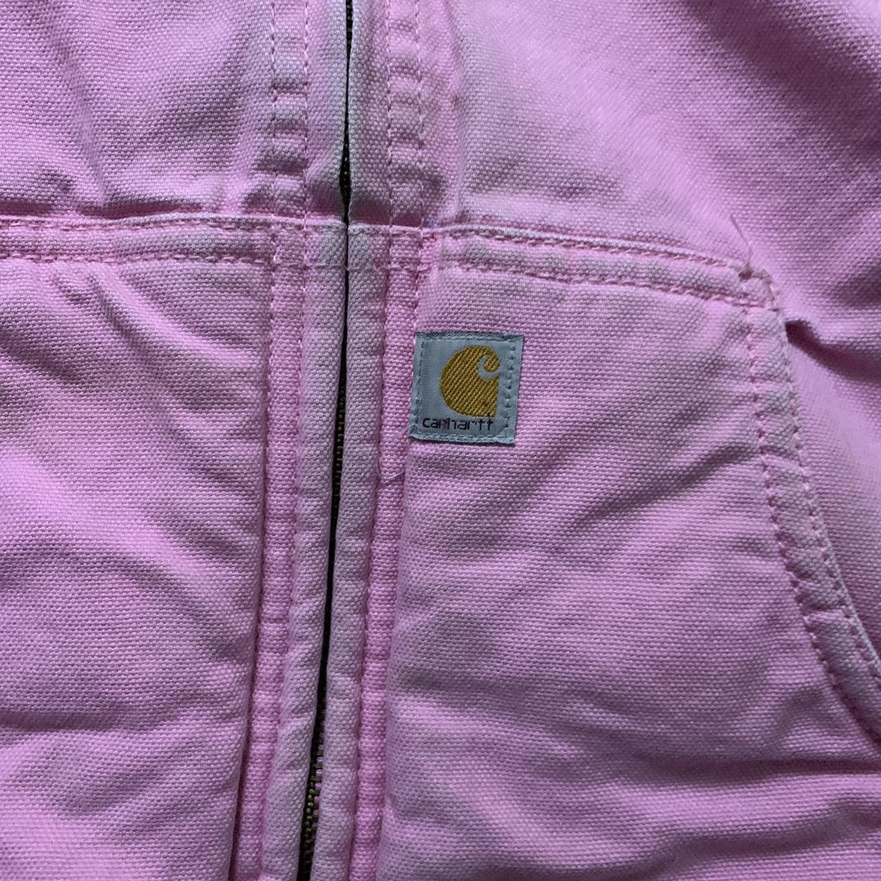 Kids Pink Carhartt Sherpa Jacket! Size Youth XS... - Depop