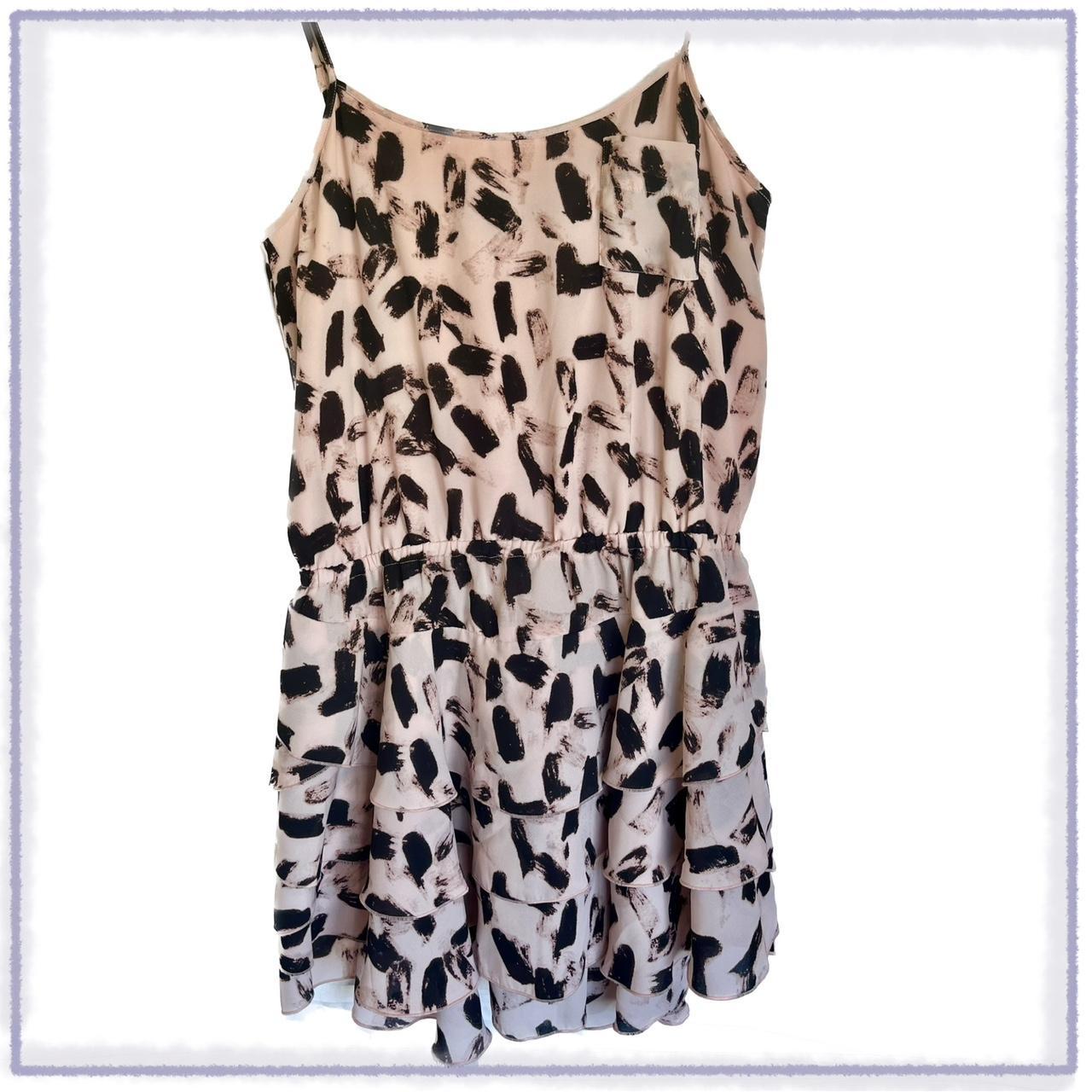 Banana Republic Pink Print Minidress Never... - Depop