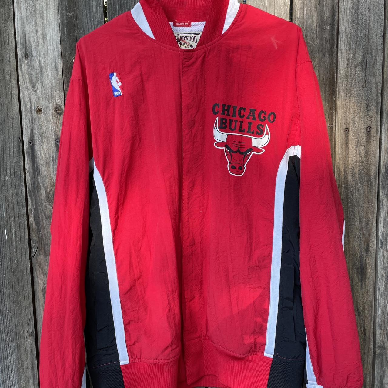 Chicago Bulls Mitchell &Ness NBA warmup - Depop