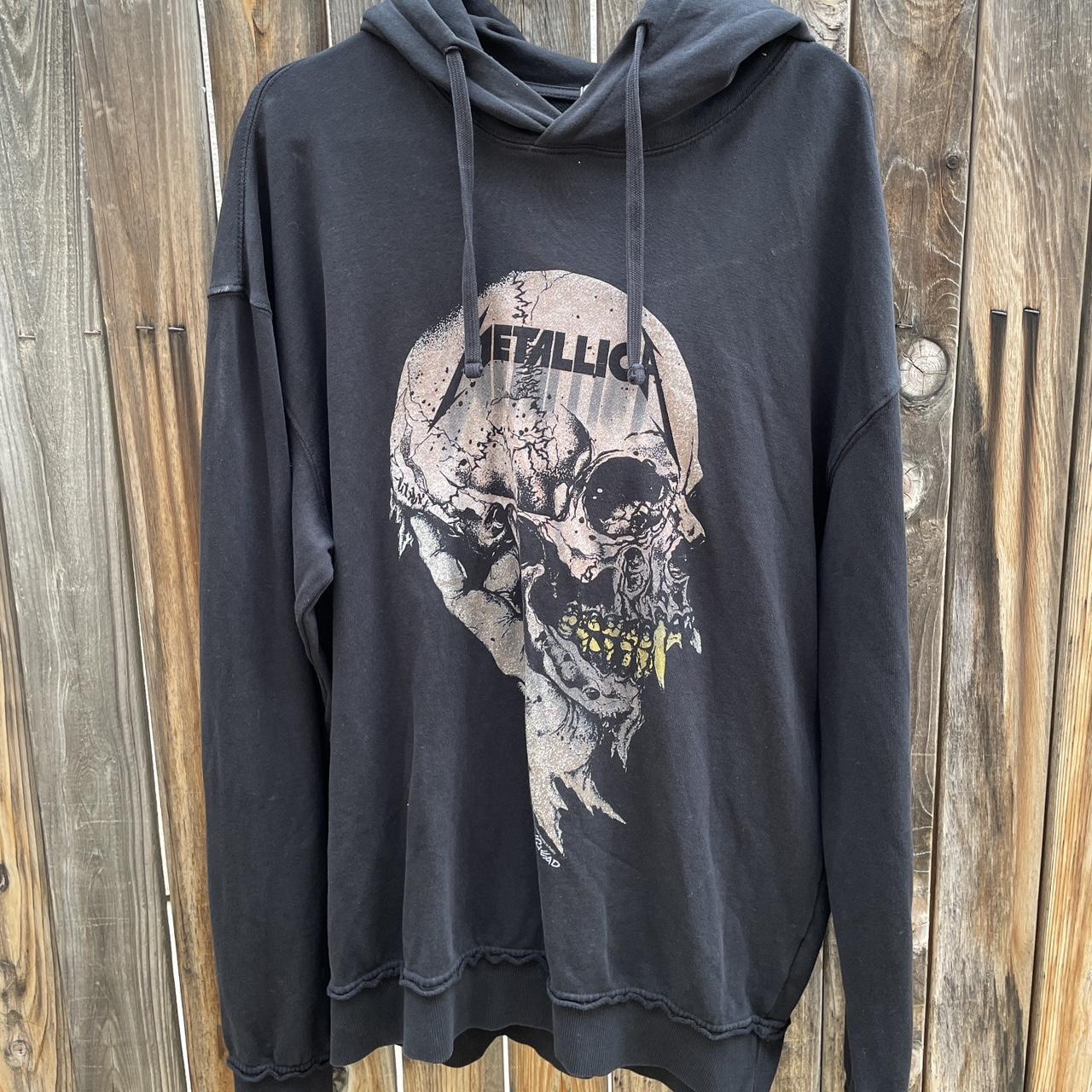 Metallica band hoodie Push head colab Size large xl Depop