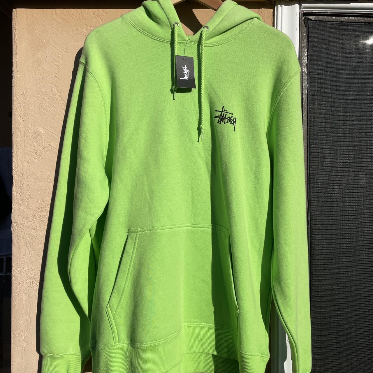 Stussy neon clearance hoodie