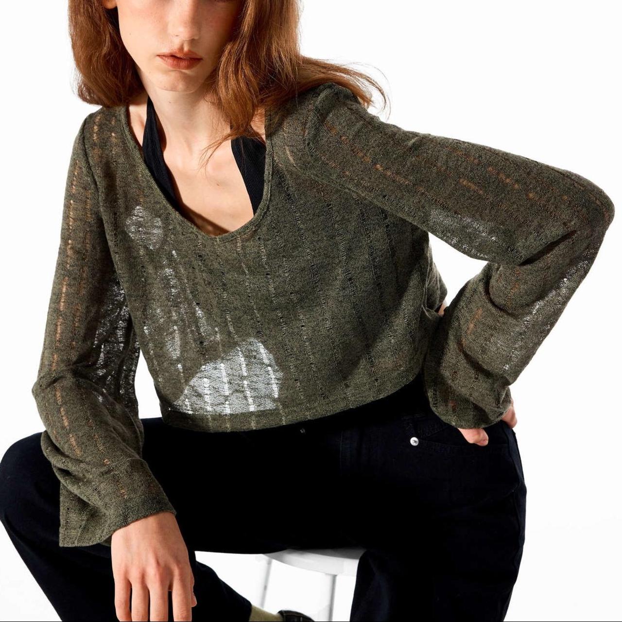 Cider Women's Green Jumper Depop