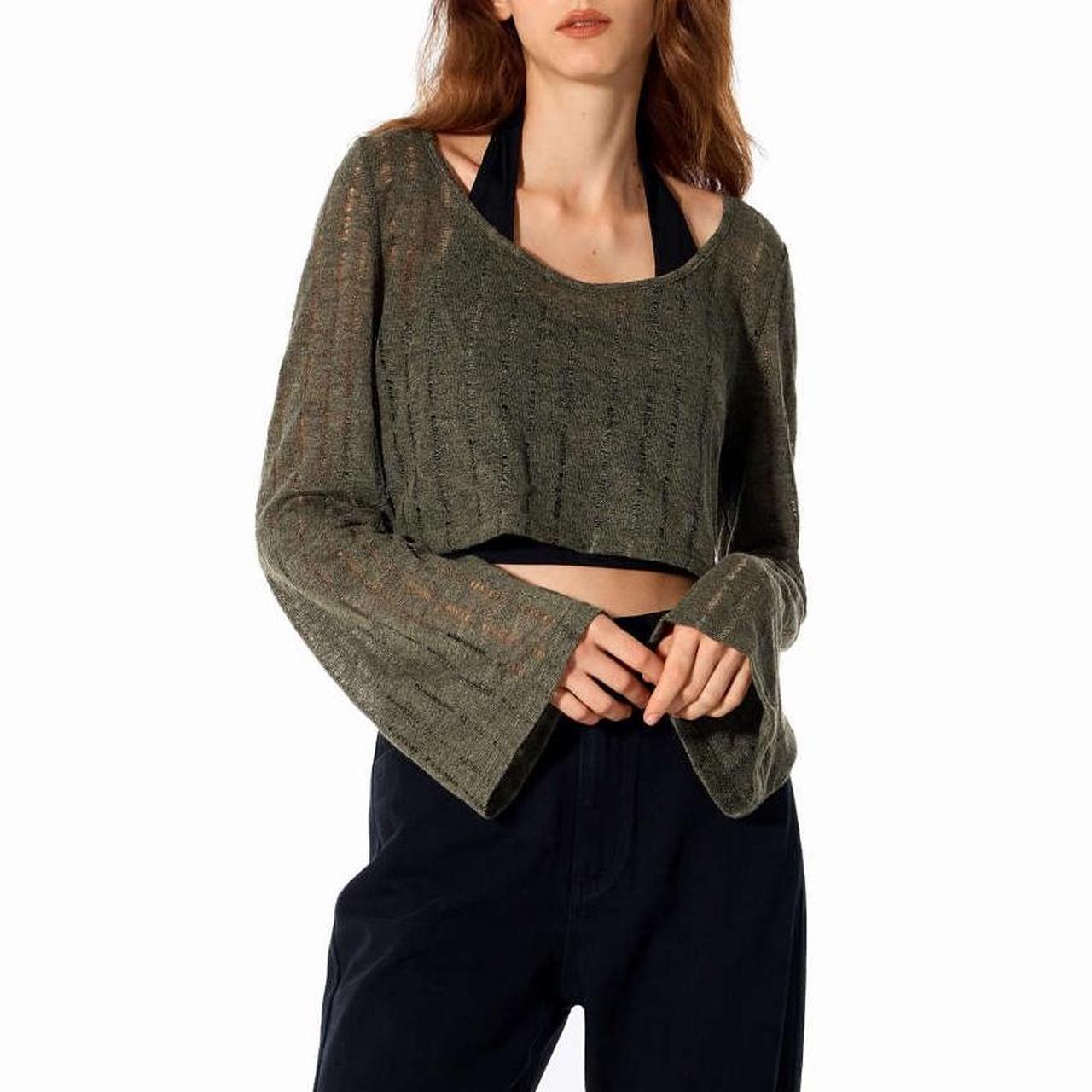 Cider Women's Green Jumper Depop