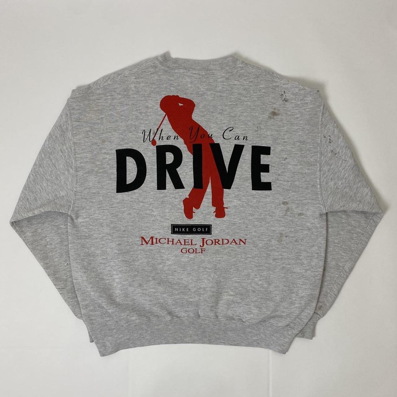 Jordan Women's Grey and Silver Jumper Depop