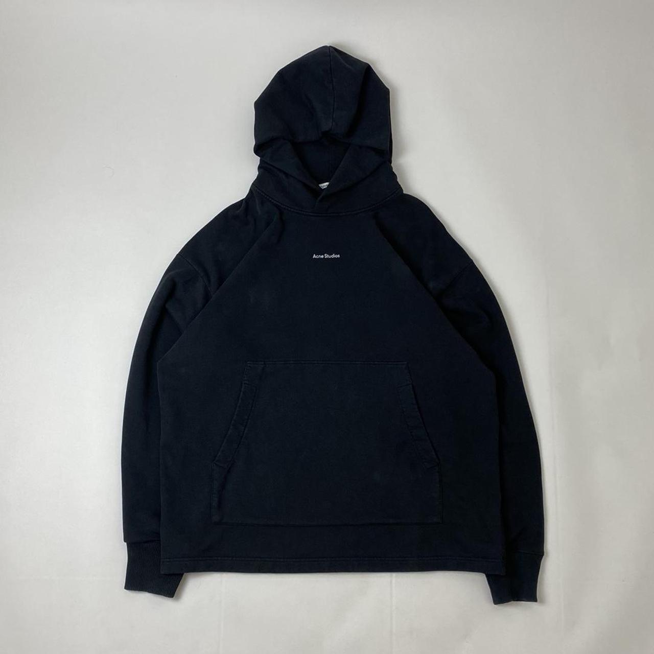 Acne Studios Men's Black Hoodie | Depop