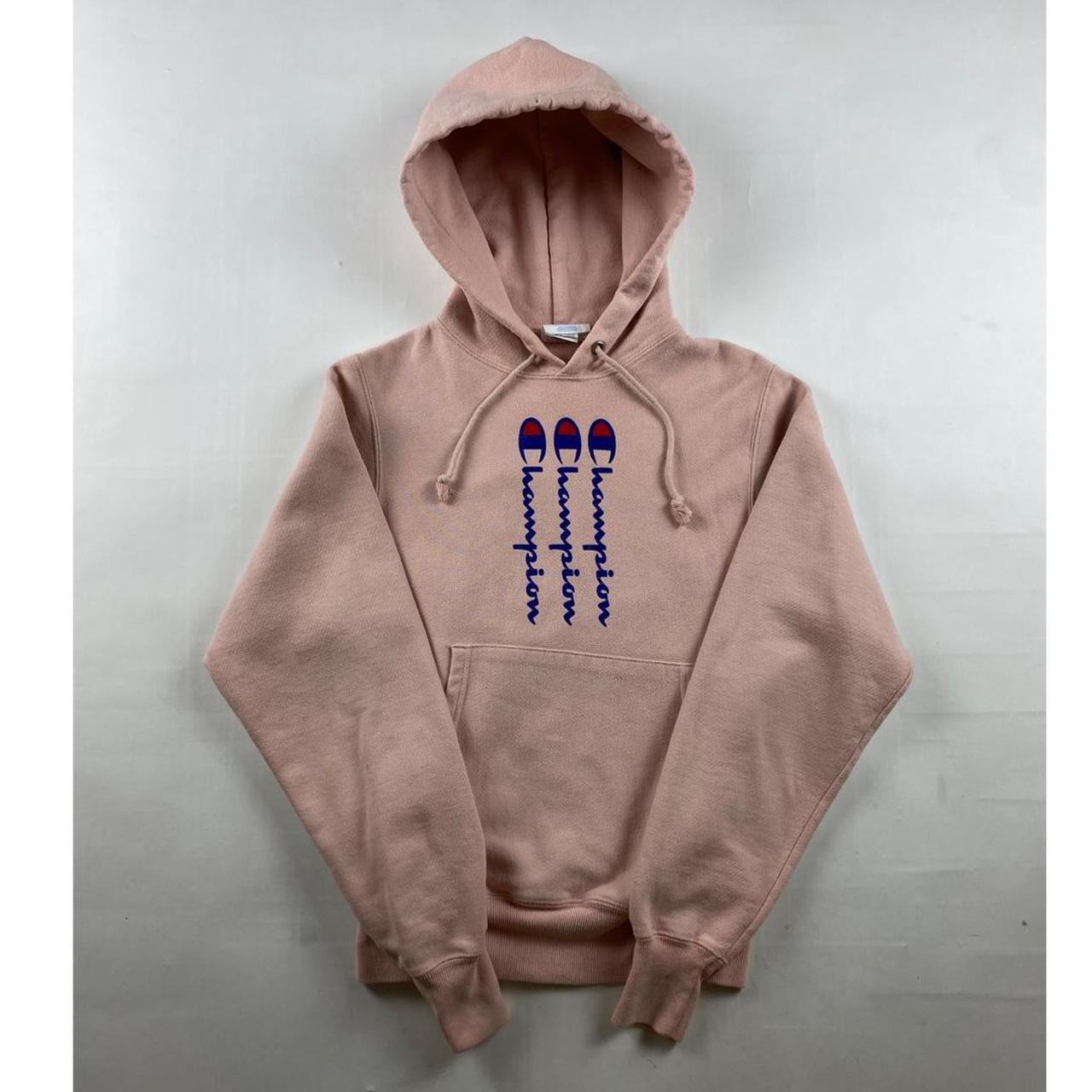 Champion hoodie sales vertical logo