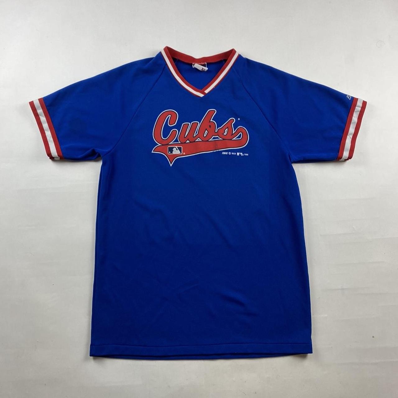 Vintage MLB Chicago Cubs Bike Jersey Size XXL - Depop