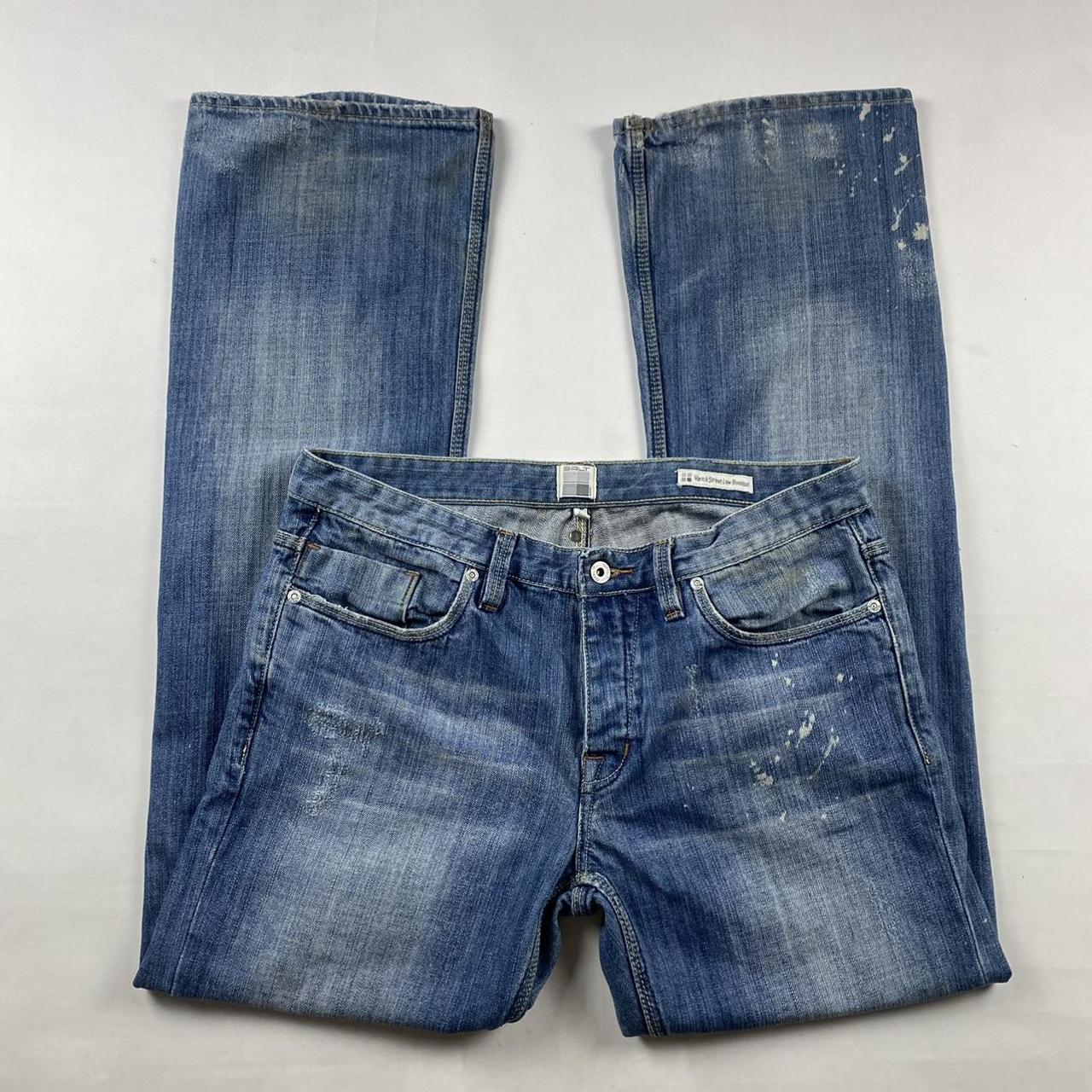 Salt Works Washed Varick Street Low Bootcut Denim... - Depop