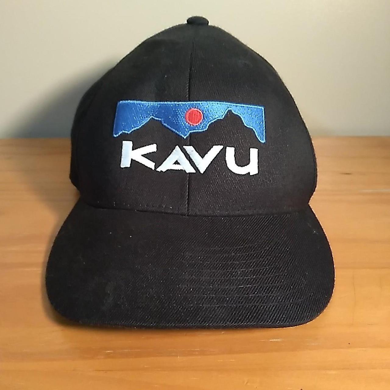 KAVU 210 Fitted Black Hat/Cap Mens Size 6 7/8 - 7... - Depop