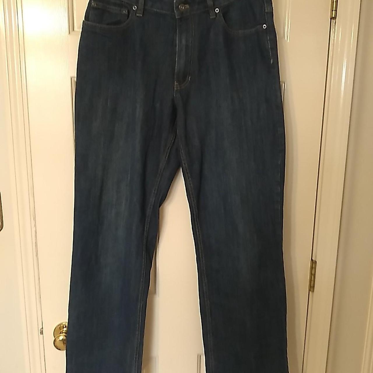 Van Heusen Straight leg Men's size 32x32 Dark Wash... - Depop