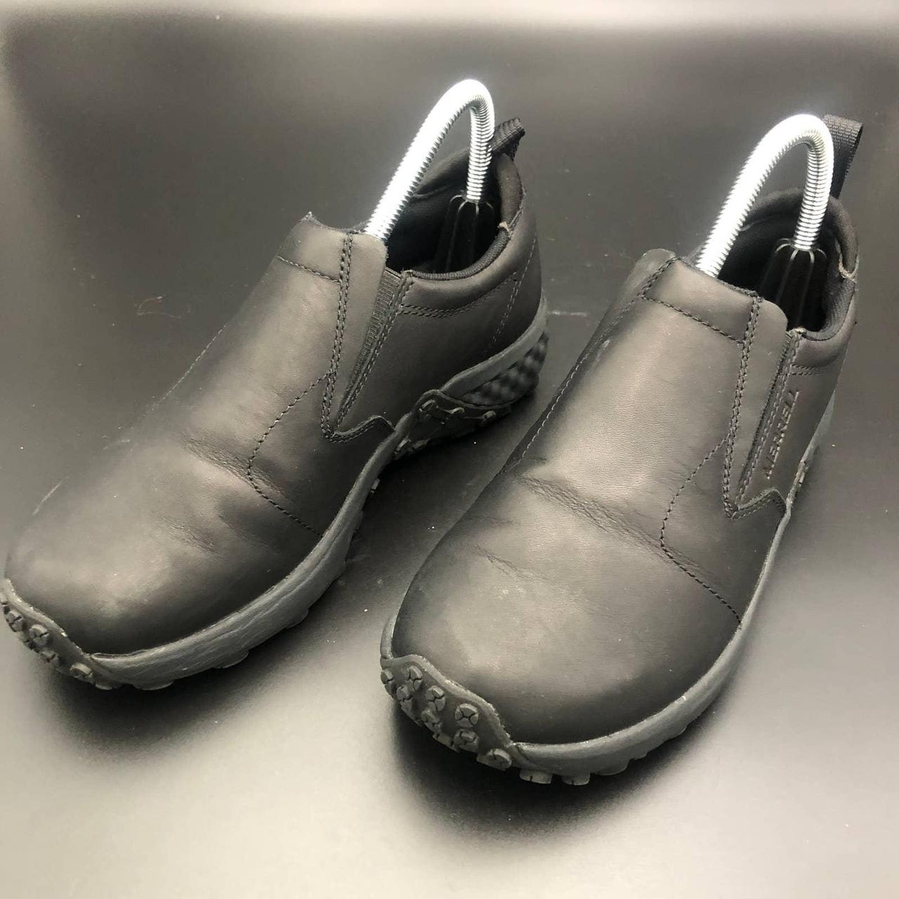 merrell black slip on shoes