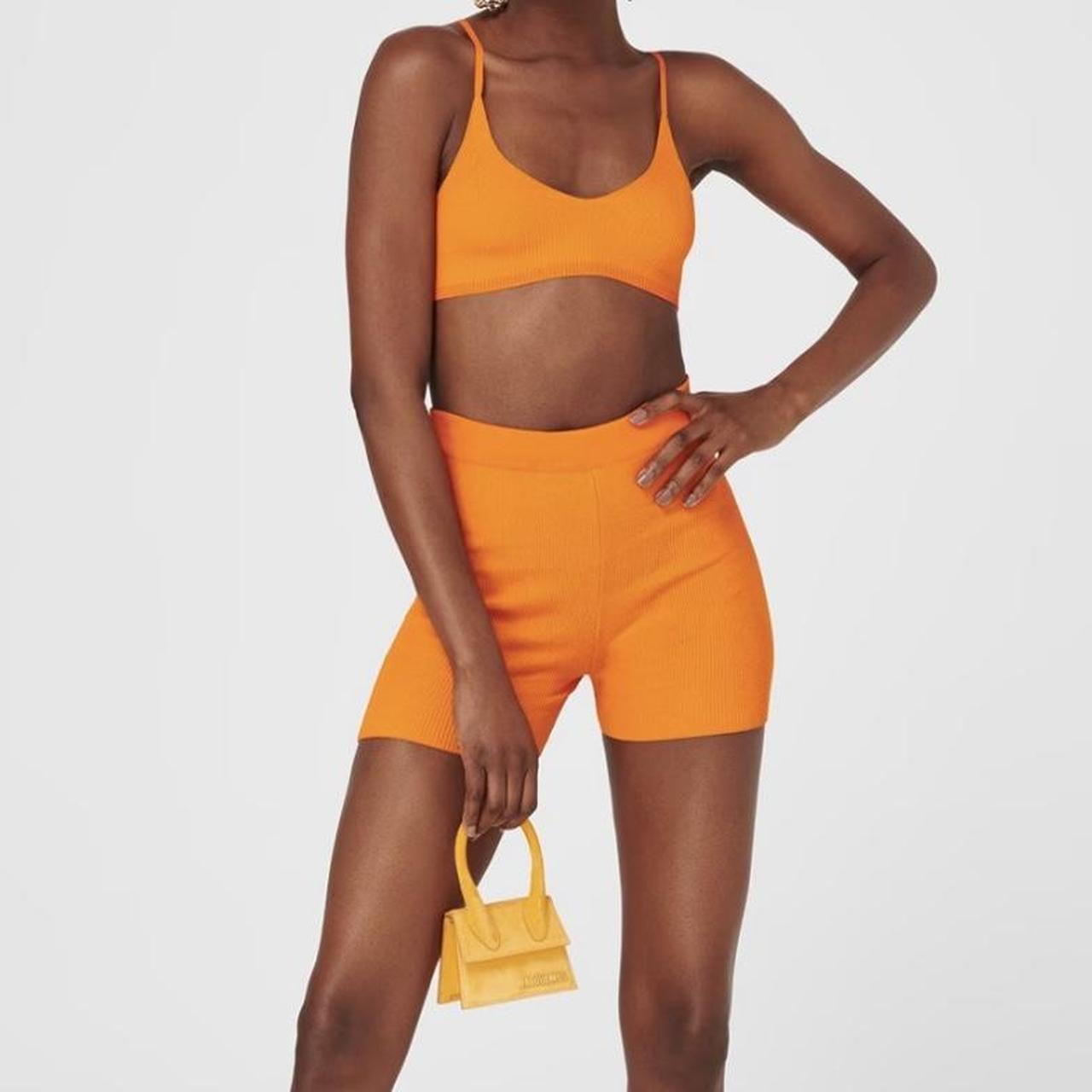 Jacquemus orange online shorts